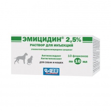 Эмицидин 2,5% (АгроВетЗащита), амп. по 10 мл (10 амп/уп)