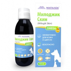 Функциональное лакомство Милоджик Скин ОМЕГА 3+6, 150 мл