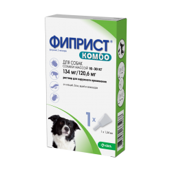 Фиприст Комбо (КРКА) для собак (10-20 кг), 1пип/уп.