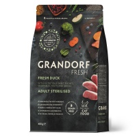 GRANDORF FRESH CAT Duck STERILISED сухой корм для стерелизованных кошек, утка, батат
