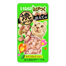 INABA запеченное лакомство для кошек Tobitsuku Yakikatsuo со вкусом морского гребешка, 25 г