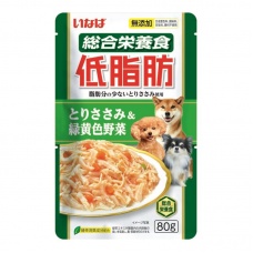 INABA влажный корм для собак Teishibo для собак Куриное филе и овощи в желе, 80 г