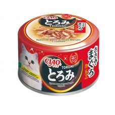 INABA CIAO влажный корм для кошек Toromi Куриное филе и тунец Магуро с сурими в бульоне, 80 г