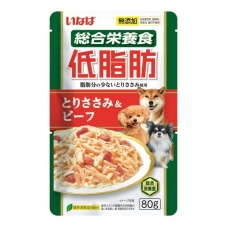 INABA влажный корм для собак Teishibo Куриное филе и говядина в желе, 80 г