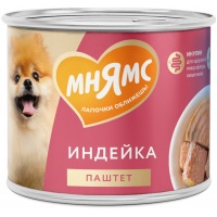 Мнямс консервы для собак Комфортное пищеварение, паштет из индейки