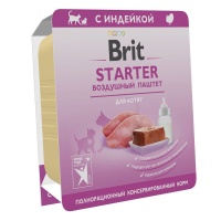 Brit Starter Воздушный паштет для котят, индейка, 100 г