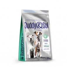 Buddy Sol сухой корм для собак крупных и средних пород, индейка, ягненок