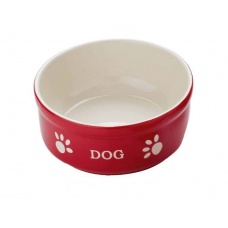Миска Nobby Dog керамика с рисунком красная