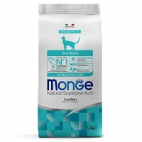 Monge Cat Monoprotein Sterilised Merluzzo корм для стерилизованных кошек с треской 1,5 кг+В ПОДАРОК беззерновой корм из тунца для стерил. кошек 1,5 кг