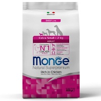 Monge Dog Extra Small корм для взрослых собак миниатюрных пород с курицей