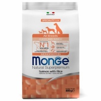 Monge Dog Monoprotein Puppy&Junior корм для щенков всех пород лосось с рисом