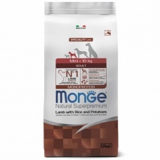 Monge Dog Monoprotein корм для собак всех пород ягненок с рисом и картофелем