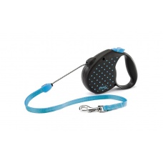 FLEXI Color M Cord 5 m Поводок-рулетка, трос, голубой, до 20 кг