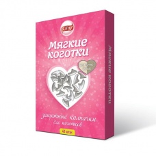 Cliny  Мягкие коготки цветные 40шт + клей
