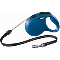 FLEXI New Classic S Cord 8 m Поводок-рулетка, трос, синий, до 12 кг