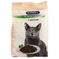 Dr. Cluader's cухой корм с ЛОСОСЕМ для кошек, 400 г