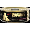 Четвероногий гурман Golden Line мусс сливочный для кошек и котят с говядиной, 100 г