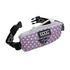 DOOG Сумка на пояс "Luna Mini", розовая с каплями, 15х7,5х3см