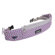 DOOG Сумка на пояс "Walkie Belt", розовая с каплями, 42х10х1,5см