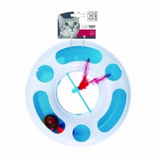 M-Pets Игровая база с мячиком для кошек 24,2*24,2*7,2см