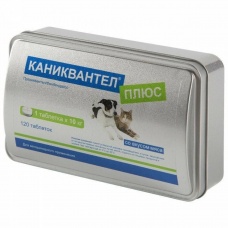 КАНИКВАНТЕЛ ПЛЮС , антигельминтик для собак и кошек, 1табл./10кг
