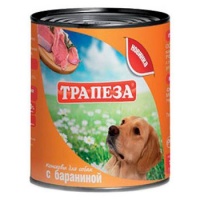 Трапеза консервы с бараниной для собак, 750 г