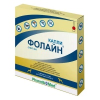 Фолайн капли на холку для собак 10-20 кг., 1,5 мл.