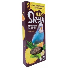 Зерновые палочки для птиц "Snax Plus" с тропич.фруктами 3 шт (90г)