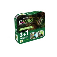 Monge Сами с усами Новогодний набор консервов Cat BWild для стерилизованных кошек 3+1 MIX-вкусовые обечайки