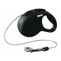 FLEXI New Classic XS Cord 3 m Поводок-рулетка, трос, черный, до 8 кг