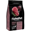 AlphaPet сухой корм для взр. собак кр. пород с Говядиной и потрошками