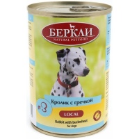 Беркли Local консервы для собак №3 Кролик с гречкой
