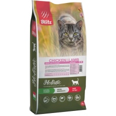 Blitz Holistic корм низкозерновой для кошек Курица/Ягненок