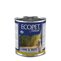 ECOPET NATURAL влажный корм для собак ягненок с рисом, 300 г