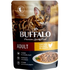Mr.Buffalo ADULT пауч.для кошек Цыпленок в соусе