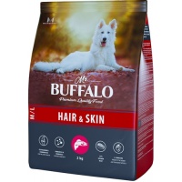 Mr.Buffalo HAIR&SKIN сухой корм для собак ср. и кр. пород Лосось