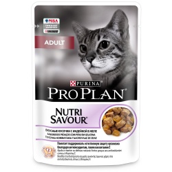 Pro Plan Pouch консервы для кошек кусочки в желе индейка