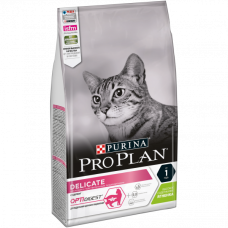 Pro Plan сухой корм для кошек с чувствительным пищеварением, ягненок