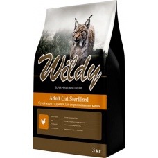Wildy Adult Cat Sterilized сухой корм для стерил. кошек с Курицей