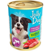 Зоогурман Jolly Dog консервы для собак Говядина с кроликом