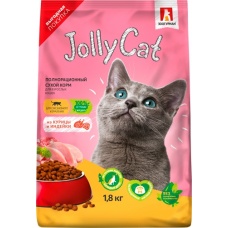 Зоогурман Jolly Сat сухой корм для кошек из Курицы и индейки