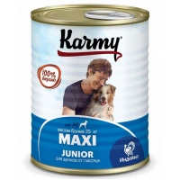 KARMY MAXI Junior влажный корм для щенков крупных пород с индейкой, 340 г