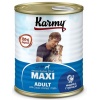 KARMY MAXI Adult влажный корм для собак крупных пород с индейкой и гречкой, 850 г