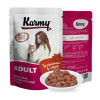 Karmy Adult влажный корм для кошек, Телятина в соусе 80 г