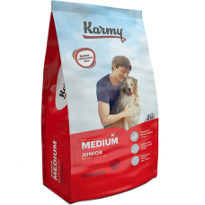 Karmy Medium Junior сухой корм для щенков средних пород с индейкой, 2 кг