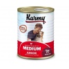 KARMY MEDIUM Junior влажный корм для щенков средних пород с телятиной, 340г